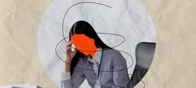 illustratie van een vrouw bij een artikel over adhd bij vrouwen